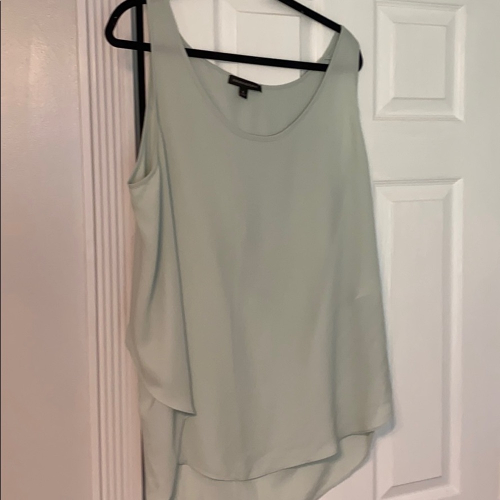 Mint green banana republic layered tank